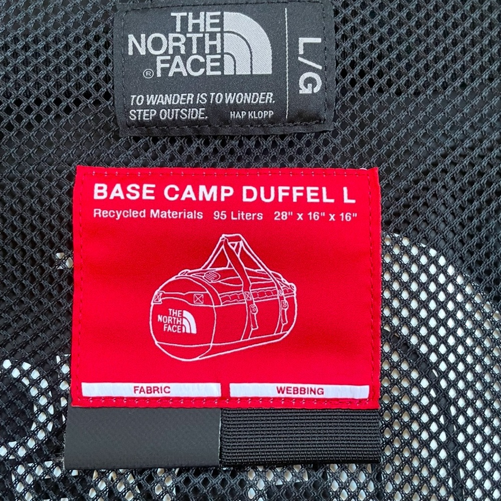 The North Face Base Camp Golden State Black Duffel Bag Large - Picture 12 of 13